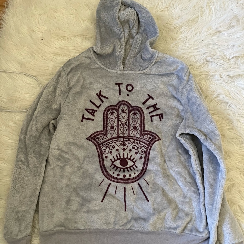 Fuzzy hoodie size S/M